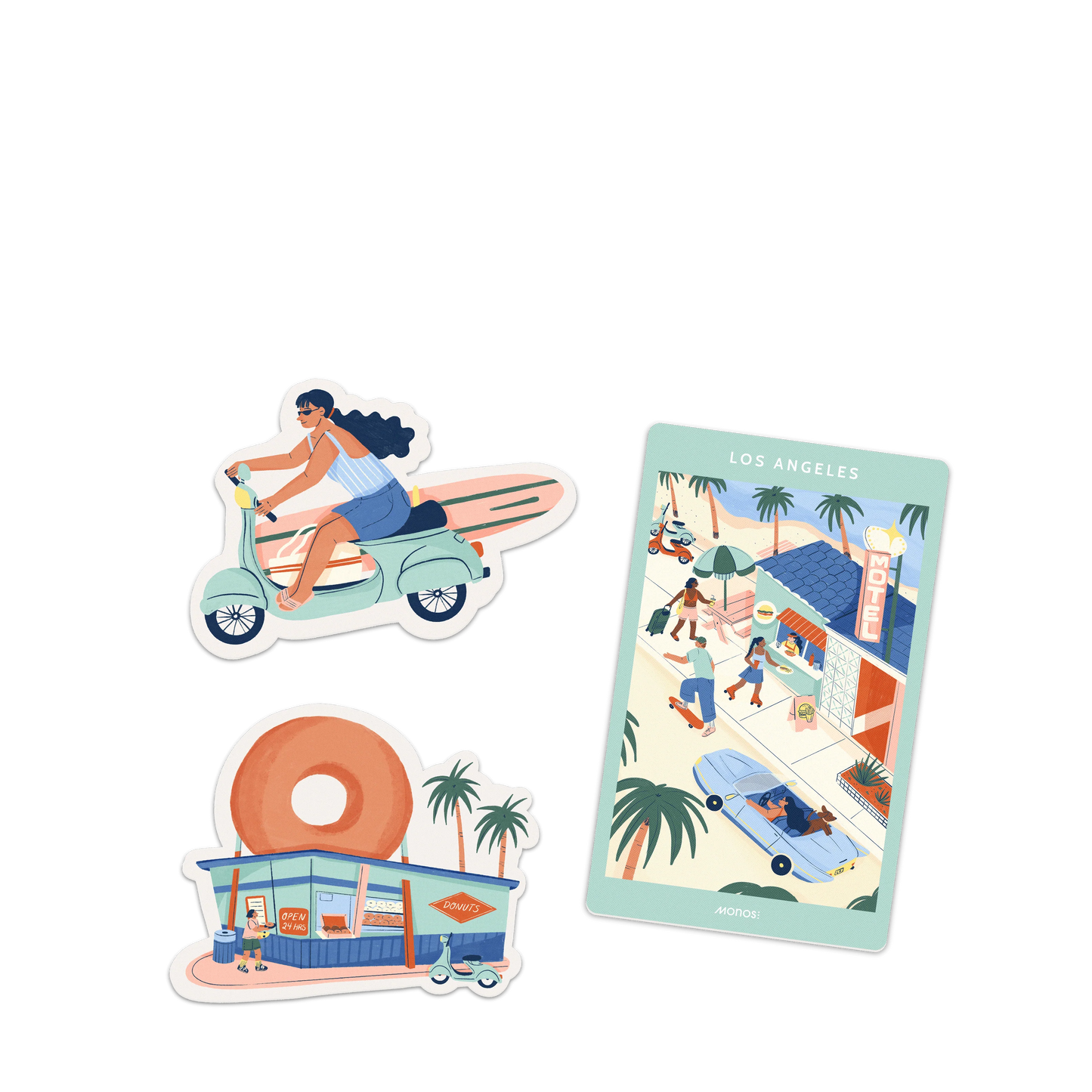 Los Angeles Destination Stickers